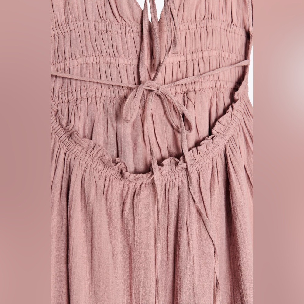 (NWT) Zara - pink cotton gauze maxi dress - Picture 6 of 8